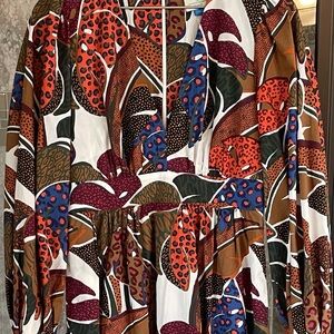 FARM Rio Anthropologie Long Sleeve Dress - Size 2 - Like New
